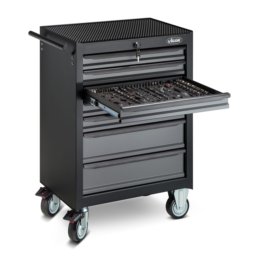 Illustration du produit: Chariot à outils VIGOR® 500N, 7 tiroirs, vide