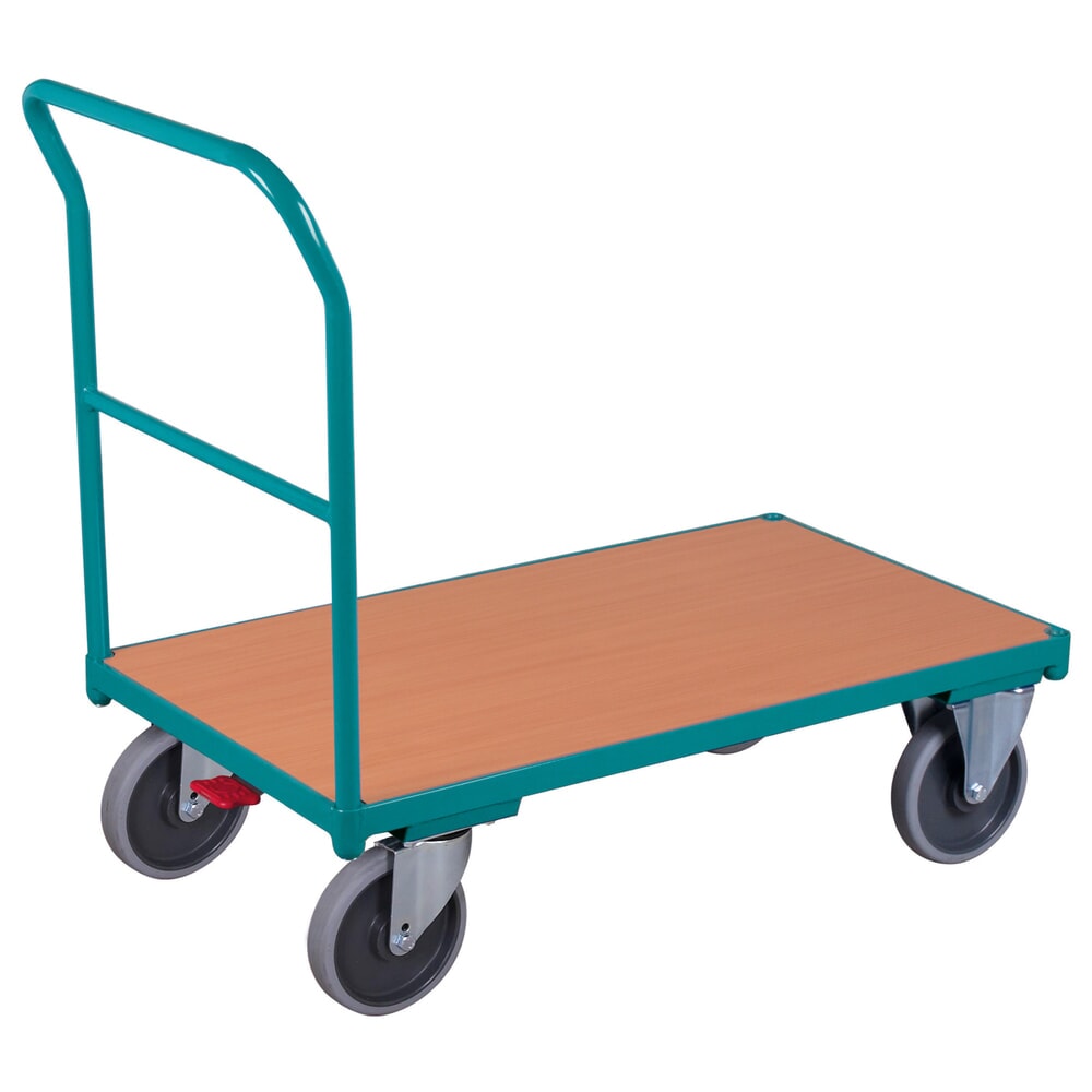 Illustration du produit: Chariot à plate-forme Ameise® avec dossier de poussée, surface de chargement L x P 500 x 880 mm