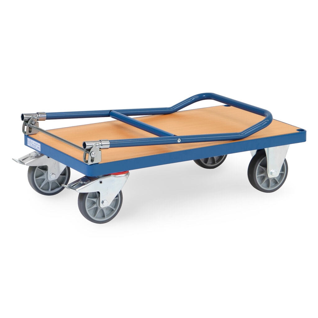 N° de l'image du produit 3 : Chariot à plate-forme fetra®, pliable, capacité de charge 500 kg, surface de chargement l x P 850 x 500 mm