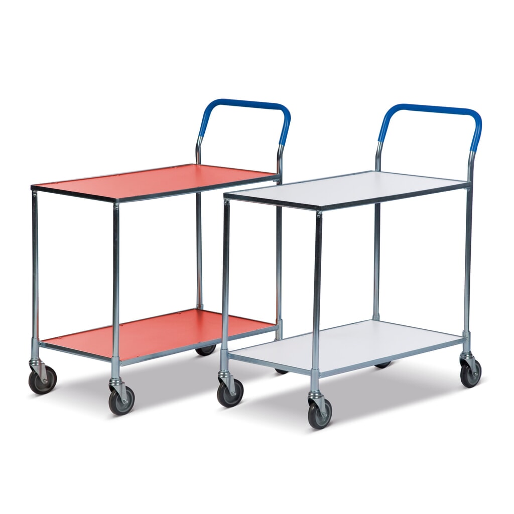 Illustration du produit: Servante à plateaux laminés, rouge