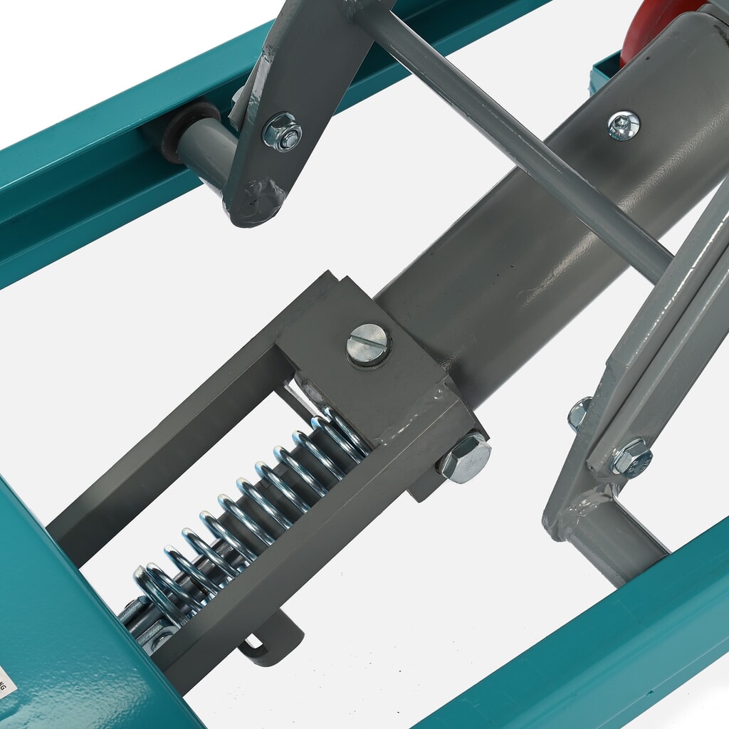N° de l'image du produit 6 : Chariot à table élévatrice à ciseaux Ameise®, arceau fixe, capacité de charge 500 kg, 850 x 500 mm