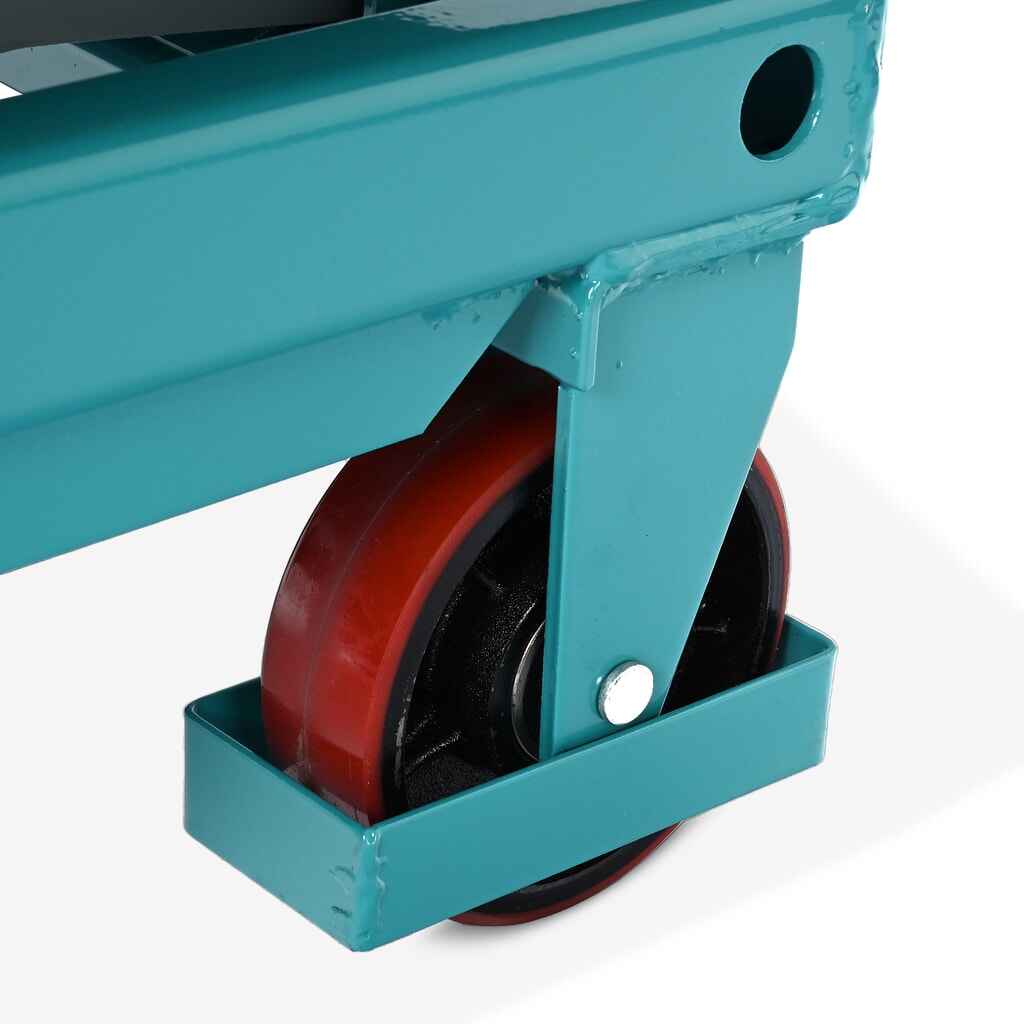 N° de l'image du produit 7 : Chariot à table élévatrice à ciseaux Ameise®, arceau fixe, capacité de charge 500 kg, 850 x 500 mm