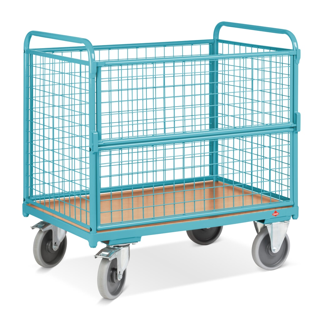 Chariot-caisse Ameise® à parois grillagées, surface de chargement 1 000 x 645 mm N° de l'image du produit 3 : Chariot-caisse Ameise® à parois grillagées, surface de chargement 1 000 x 645 mm