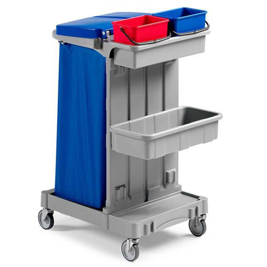 Chariot de nettoyage Poly I, 2x 4 litres Illustration du produit: Chariot de nettoyage Poly I, 2x 4 litres