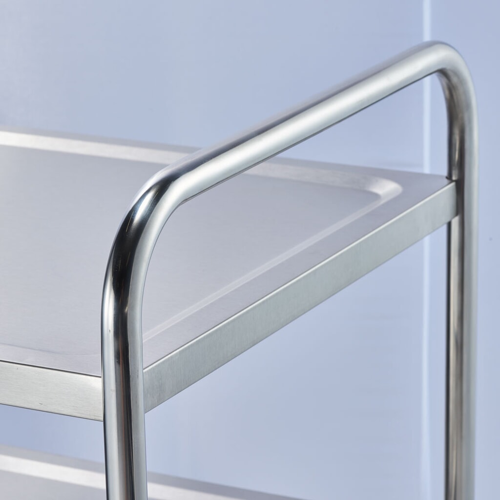 Chariot de service Stalgast en acier inoxydable, avec trois étagères, 860 x 540 x 920 mm (L x P x H) N° de l'image du produit 4 : Chariot de service Stalgast en acier inoxydable, avec trois étagères, 860 x 540 x 920 mm (L x P x H)