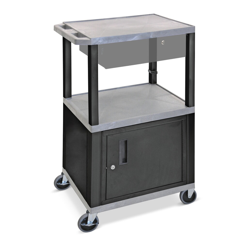 Chariot de transport en plastique HEMMDAL avec meuble bas