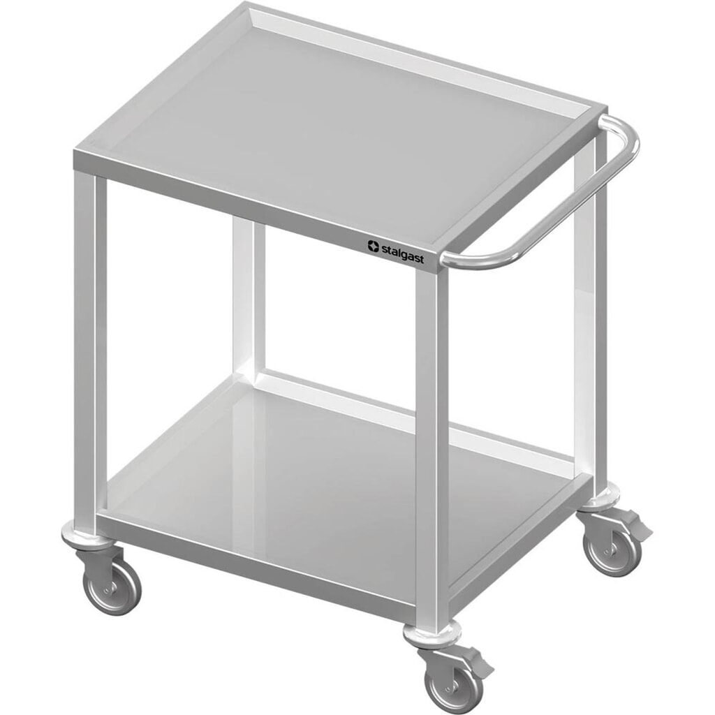 Chariot de transport Stalgast à deux tablettes, 800x500x850 mm, soudé Illustration du produit: Chariot de transport Stalgast à deux tablettes, 800x500x850 mm, soudé