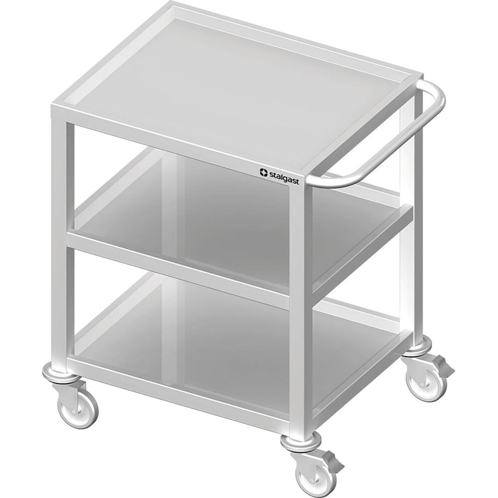 N° de l'image du produit 1 : Chariot de transport Stalgast à trois tablettes, 800x500x850 mm, soudé