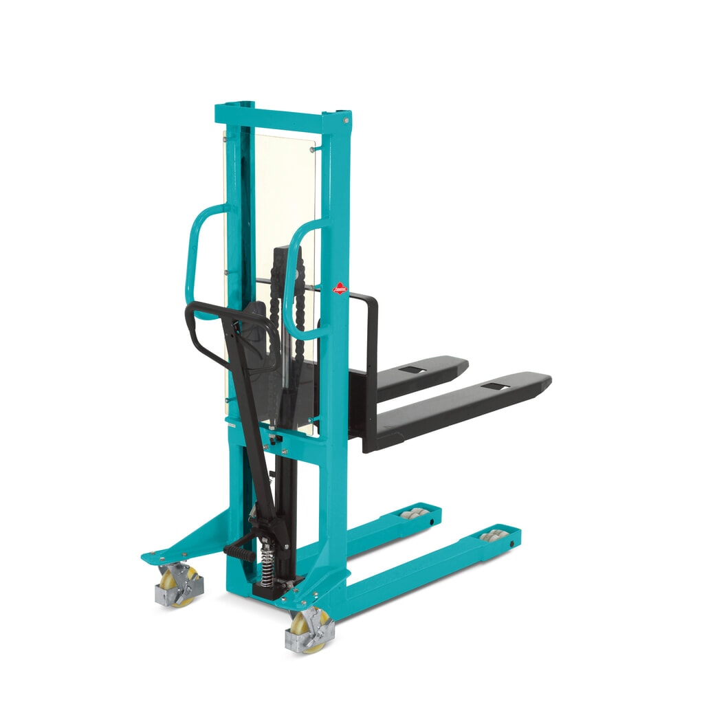 Chariot élévateur hydraulique Ameise® PSM 1.0 avec monomât, hauteur d’élévation 1 000 mm, capacité de charge 1 000 kg N° de l'image du produit 1 : Chariot élévateur hydraulique Ameise® PSM 1.0 avec monomât, hauteur d’élévation 1 000 mm, capacité de charge 1 000 kg