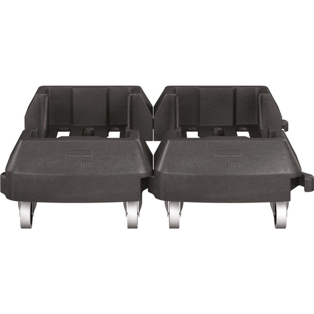 Illustration du produit: Chariot avec 4 roulettes pivotantes poubelle de tri 60 l noir RUBBERMAID