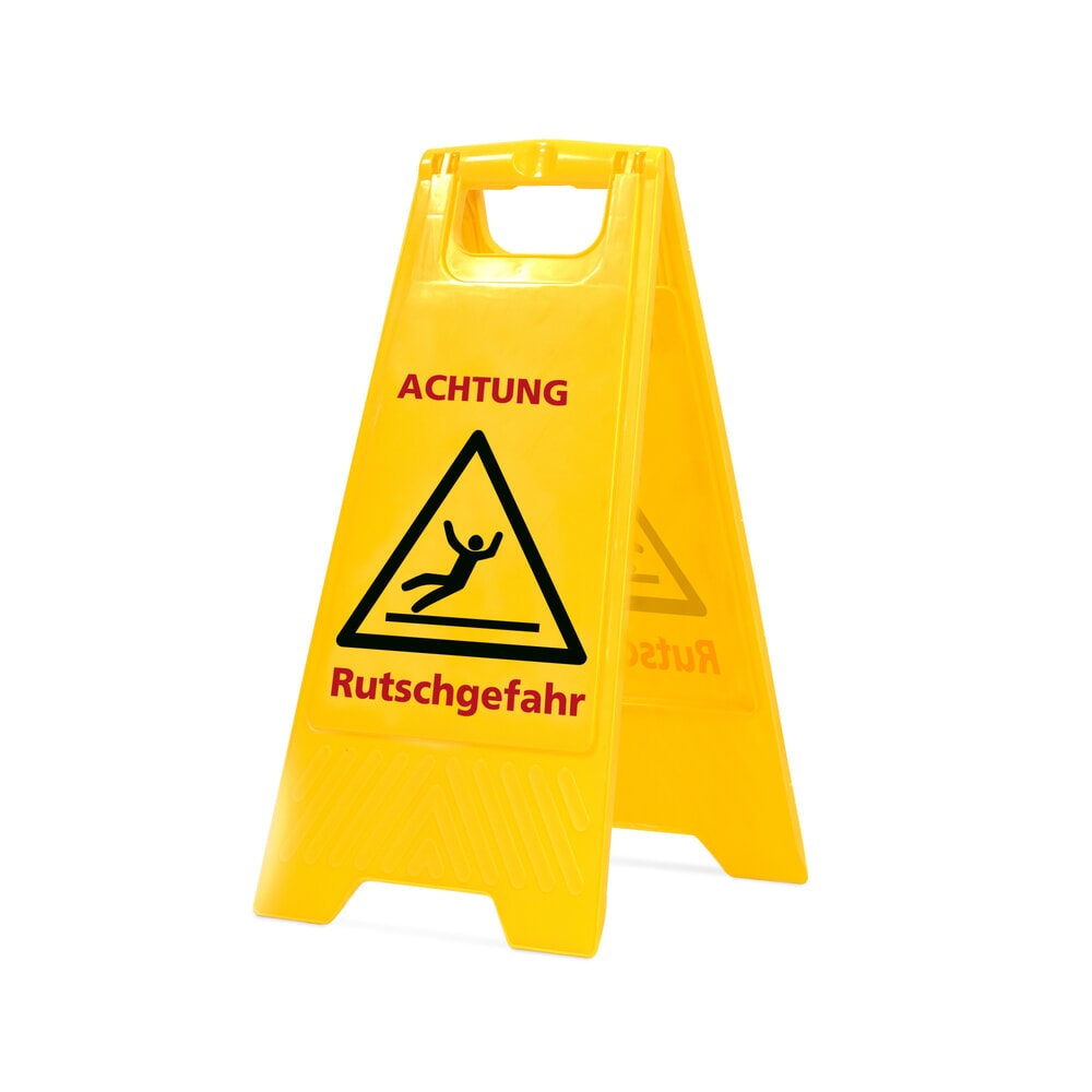 Illustration du produit: Chevalet de signalisation « Attention Sol glissant », hauteur 590 mm