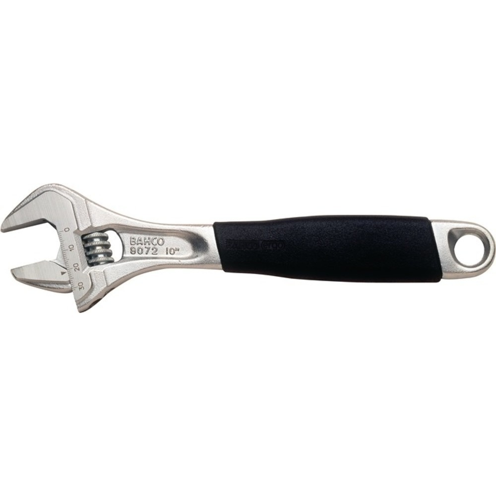 Illustration du produit: Clé à molette 9070C maxi. 20 mm longueur 158 mm avec grad.de réglage, manche pla