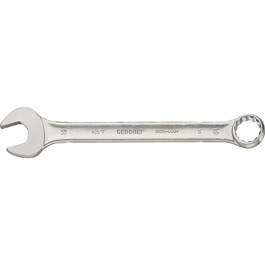 Illustration du produit: Clé mixte 7 SW 10 mm longueur 140 mm forme A acier CV GEDORE