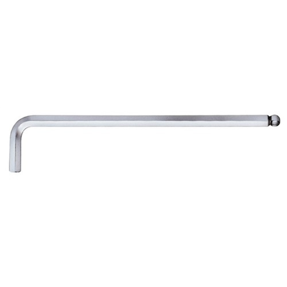 Illustration du produit: Clé mâle coudée à six pans 369 ouv. de clé 8 mm long, tête sphérique 206 x 44 mm