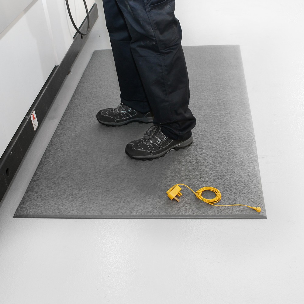 N° de l'image du produit 3 : COBA Kit anti-fatigue en PVC, lxP 600 x 900 mm, gris