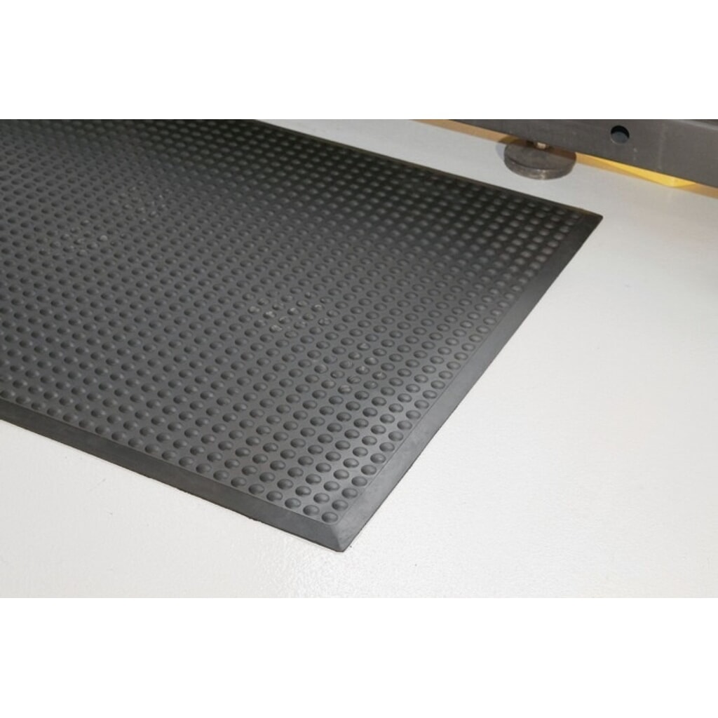 N° de l'image du produit 3 : Revêtement de sol pour poste de travail COBA, noir caoutchouc SBR, tapis prêt à l'emploi L 1 200 x l 900 x E 14 mm