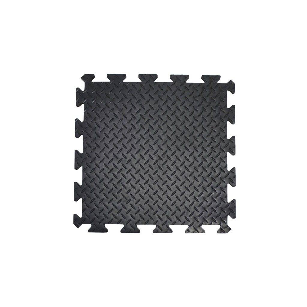 N° de l'image du produit 2 : COBA Dalle de sol en PVC Eco, aspect picots, lxP 500 x 500 mm, noir