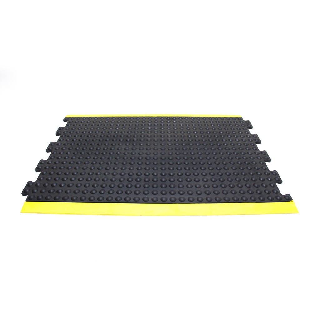 Illustration du produit: COBA Tapis anti-fatigue Bubblemat Safety, pièce médiane, lxP 600 x 900 mm, noir/jaune