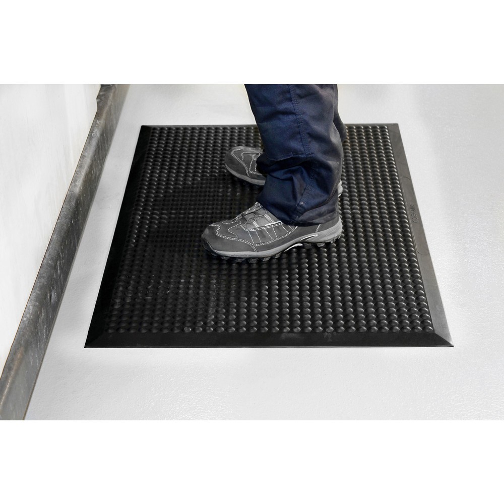 N° de l'image du produit 3 : COBA Tapis anti-fatigue COBAelite® Bubble, lxP 600 x 900 mm, noir