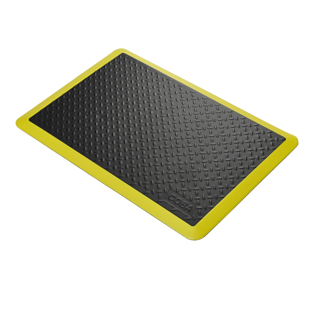 COBA Tapis anti-fatigue COBAelite® Diamond, lxP 600 x 900 mm, noir Illustration du produit: COBA Tapis anti-fatigue COBAelite® Diamond, lxP 600 x 900 mm, noir