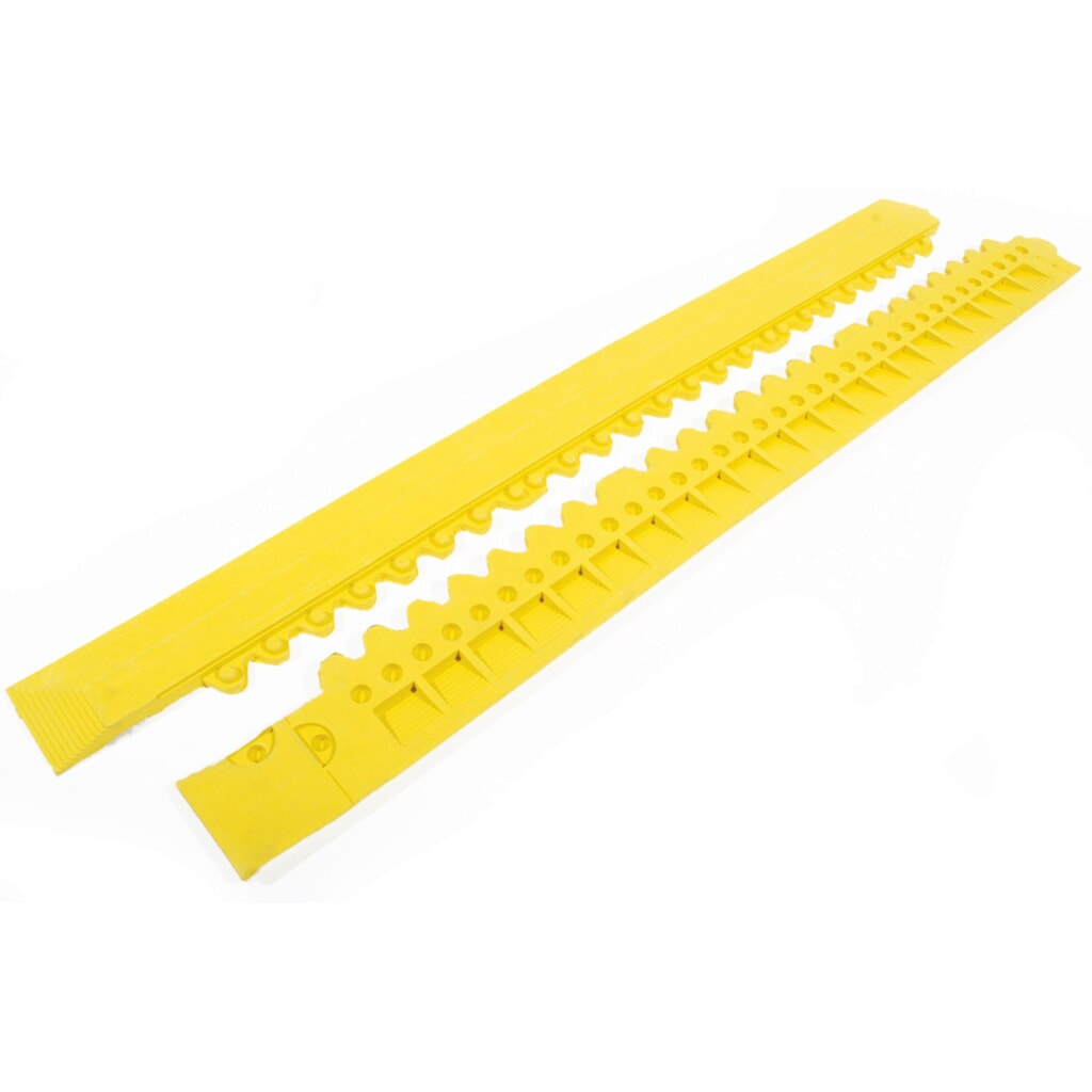 COBA Tapis anti-fatigue Fatigue Step, bande de bordure, standard, mâle, jaune Illustration du produit: COBA Tapis anti-fatigue Fatigue Step, bande de bordure, standard, mâle, jaune