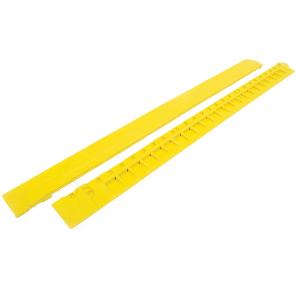 N° de l'image du produit 1 : COBA Tapis anti-fatigue Fatigue Step, bande de bordure, standard, femelle, jaune