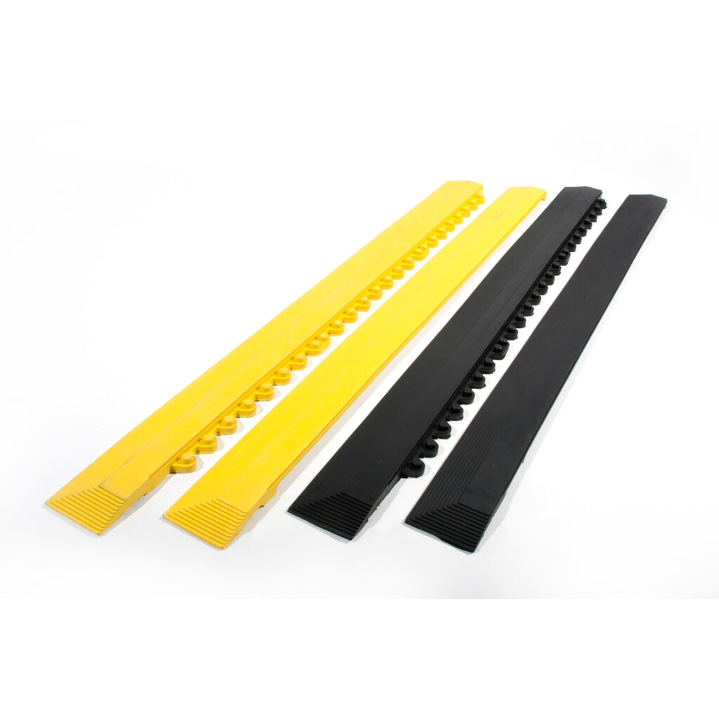 COBA Tapis anti-fatigue Fatigue Step, bande de bordure, standard, femelle, jaune N° de l'image du produit 3 : COBA Tapis anti-fatigue Fatigue Step, bande de bordure, standard, femelle, jaune