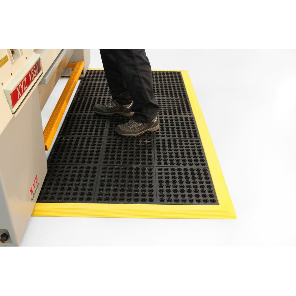 N° de l'image du produit 4 : COBA Tapis anti-fatigue Fatigue Step Grit Top, nitrile, lxP 900 x 900 mm
