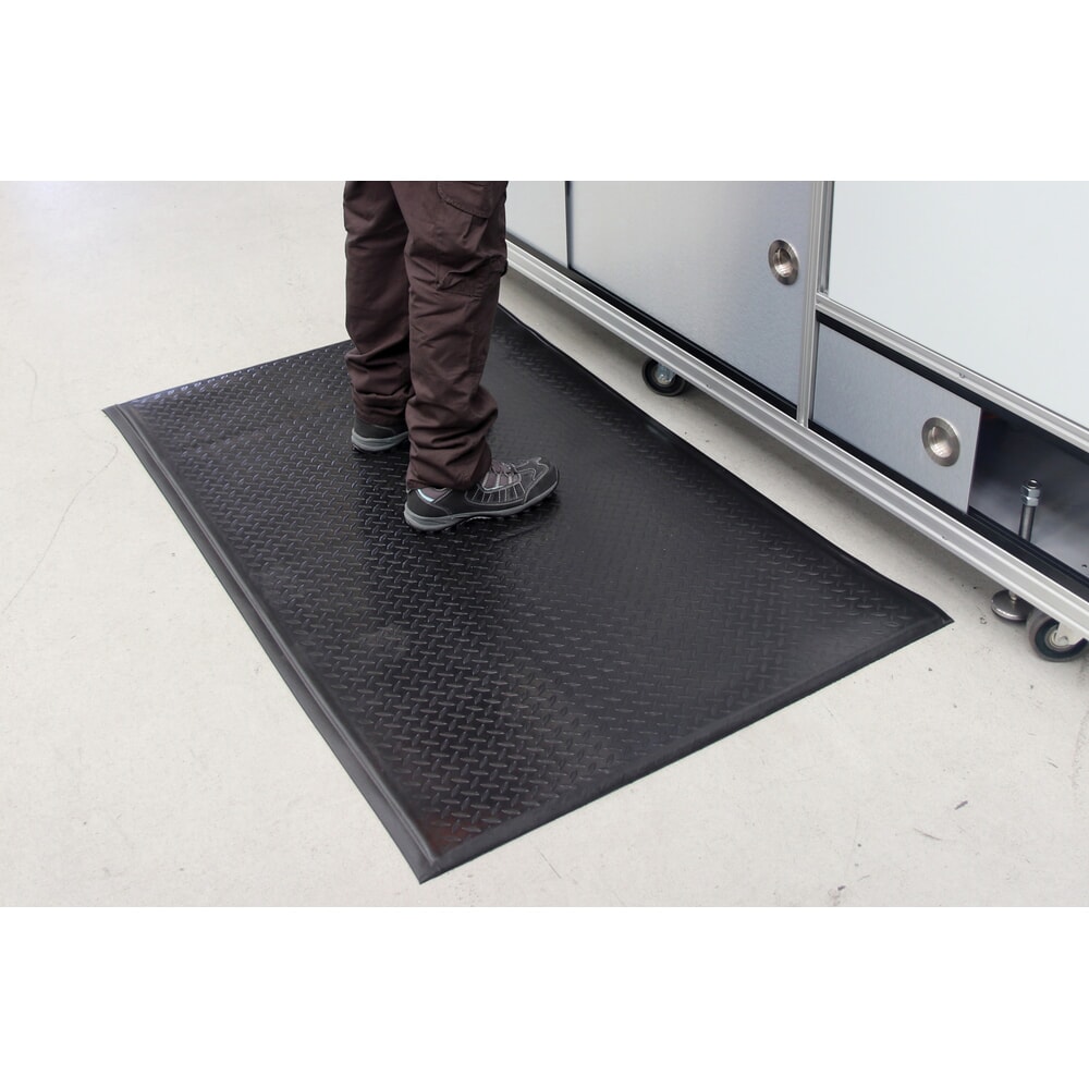 N° de l'image du produit 4 : COBA Tapis anti-fatigue Orthomat® Comfort Plus, lxP 600 x 900 mm, noir