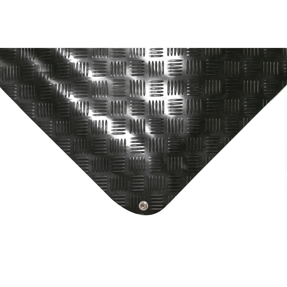 N° de l'image du produit 2 : COBA Tapis anti-fatigue Senso Dial ESD, avec câble de mise à la terre, lxP 1,0 x ml (max. 10,0 m), noir