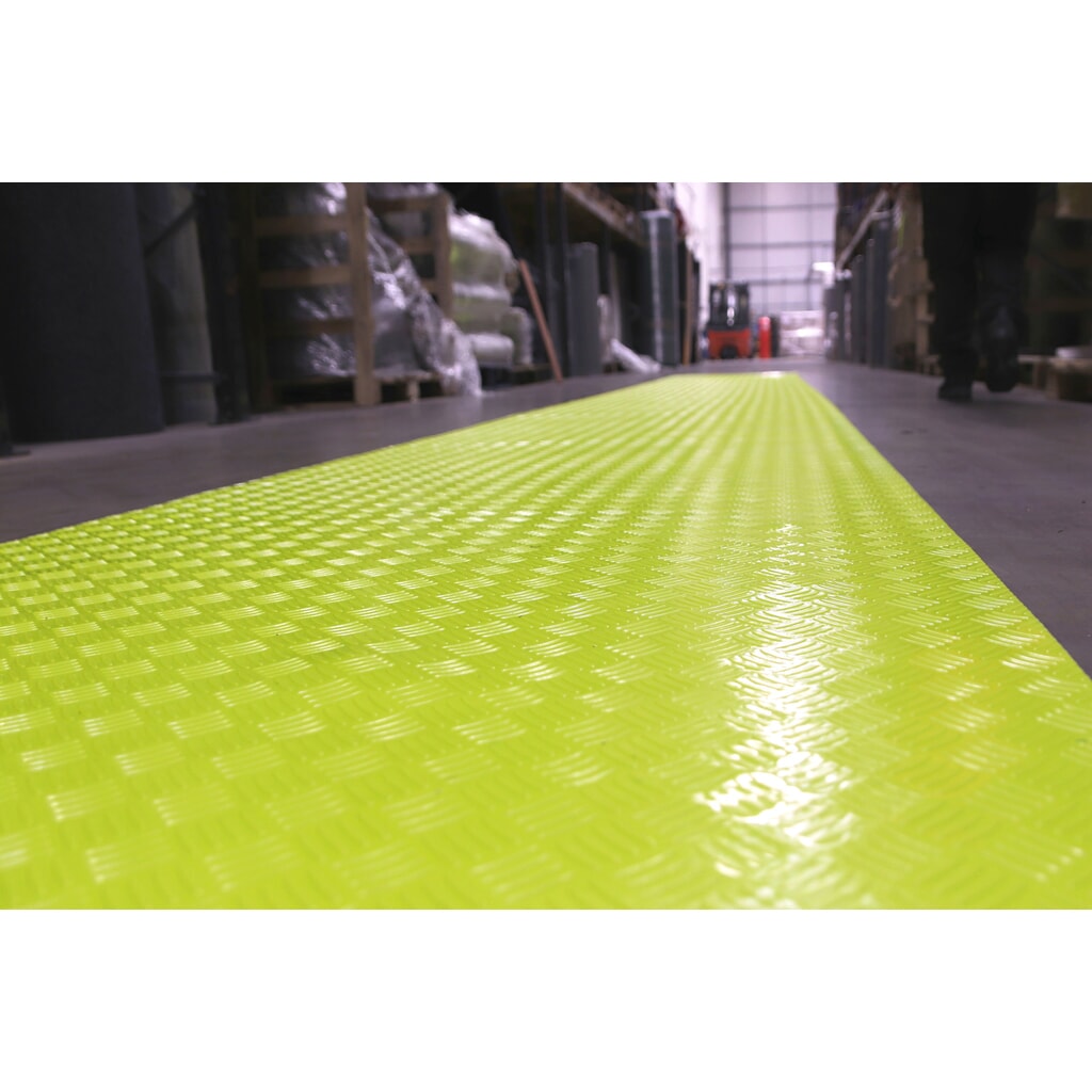 COBA Tapis de signalisation Site Path, lxP 1,0 x 10,0 m, jaune N° de l'image du produit 3 : COBA Tapis de signalisation Site Path, lxP 1,0 x 10,0 m, jaune