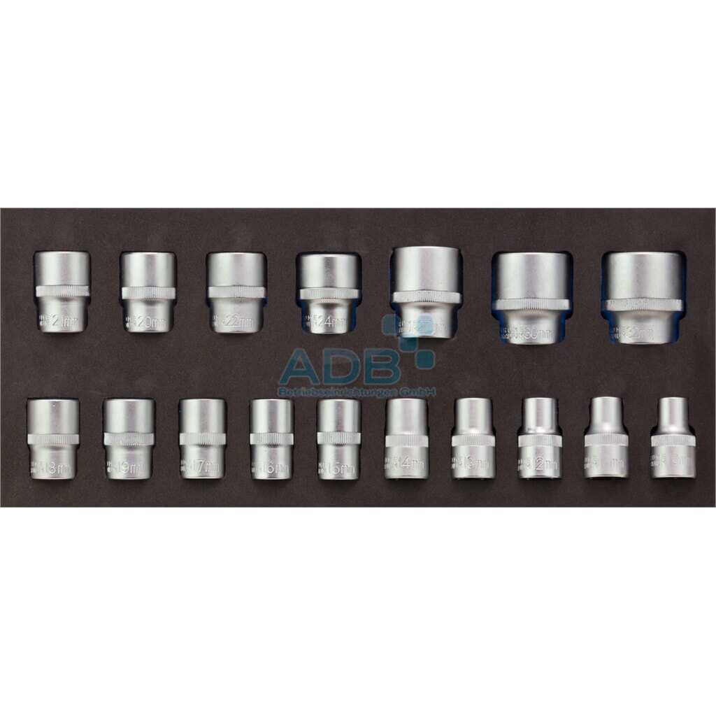 N° de l'image du produit 2 : Insert pour servante d'atelier pour jeu de 17 clés à douilles 1/2 pouce
