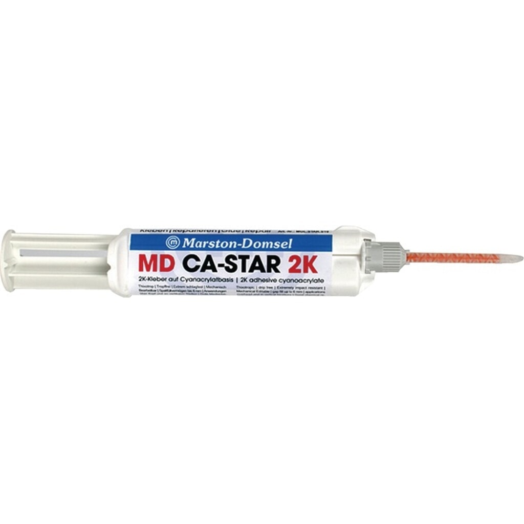 Illustration du produit: Colle cyanoacrylate MARSTON 2K MD CA-Star 10g transp.double seringue