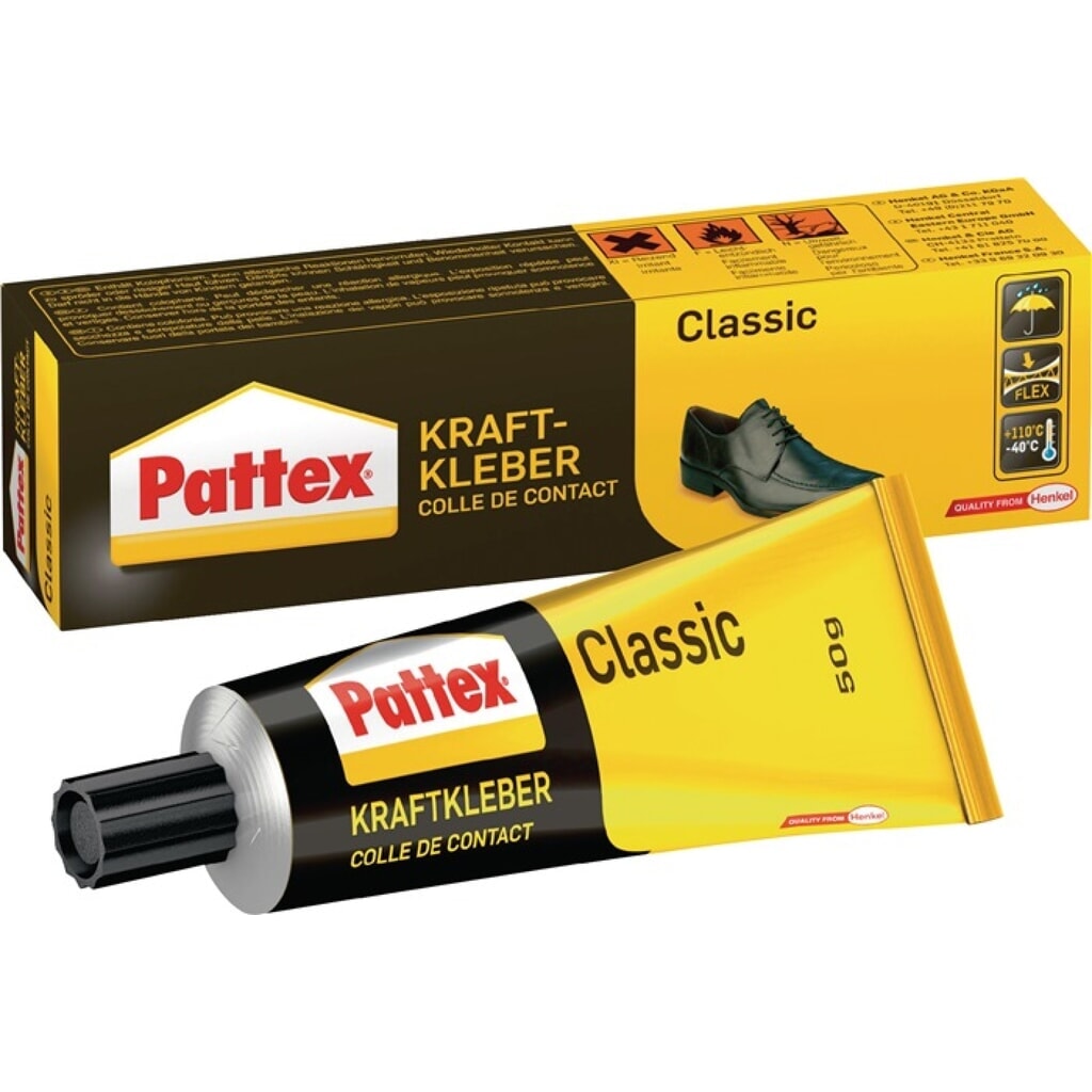 Illustration du produit: Colle forte Classic Liquid -40 degr. C à +110 degr. C 50 g tube PATTEX