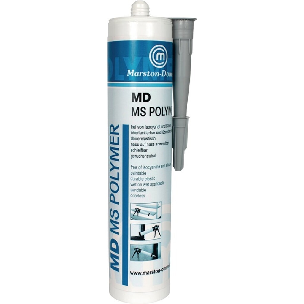 Adhésif et mastic MARSTON MD-MS polymère blanc 440g cartouche Illustration du produit: Adhésif et mastic MARSTON MD-MS polymère blanc 440g cartouche