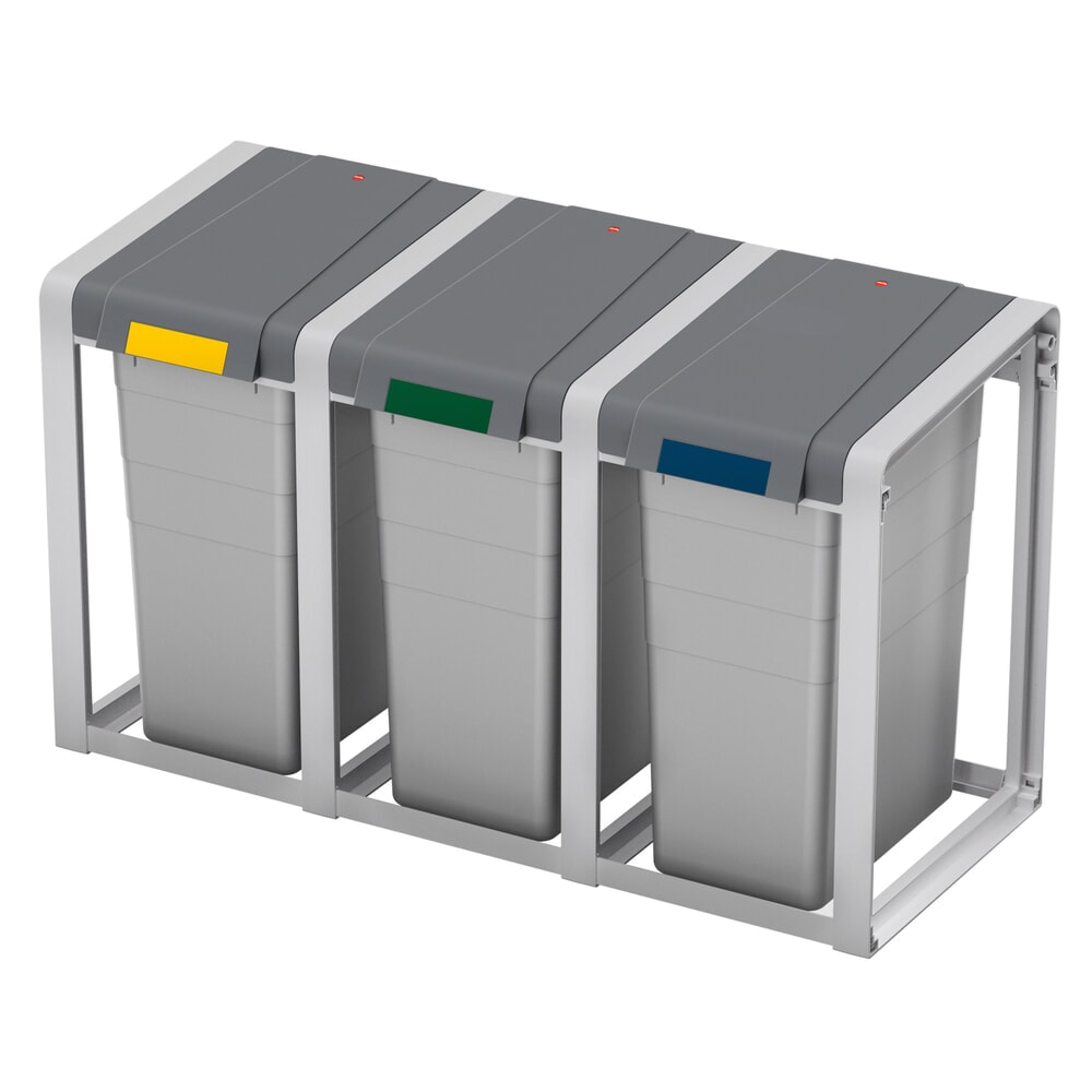 N° de l'image du produit 2 : Collecteur de matériaux Hailo ProfiLine Öko XL, 38 litres, module d'extension, mat