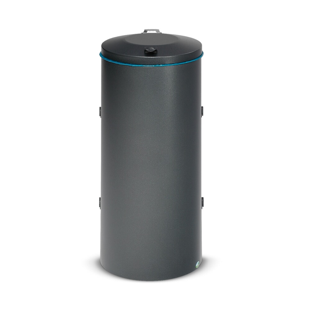 N° de l'image du produit 2 : Collecteur de déchets VAR®, 120 litres, porte à doubles battants, anthracite