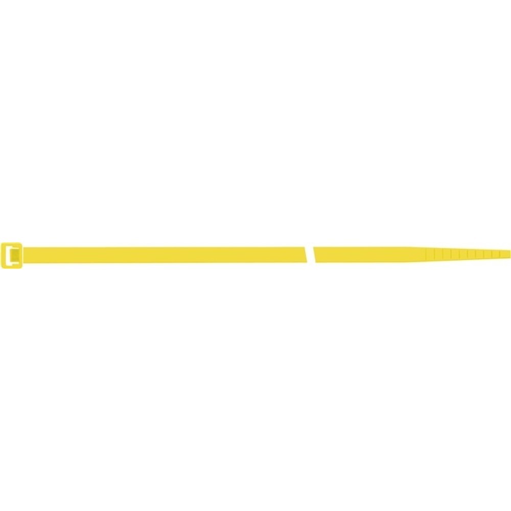 Illustration du produit: Collier de câblage longueur 280 mm largeur 4,5 mm polyamide jaune 100 pièces/sac