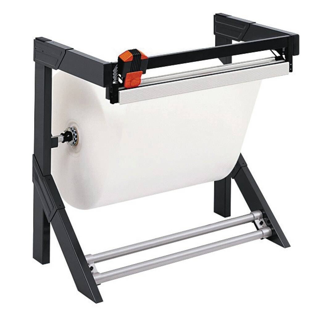 Rocholz support de découpe horizontal pour grandes bobines, poids de rouleau max. 200 kg, largeur de coupe 750 mm N° de l'image du produit 3 : Rocholz support de découpe horizontal pour grandes bobines, poids de rouleau max. 200 kg, largeur de coupe 750 mm