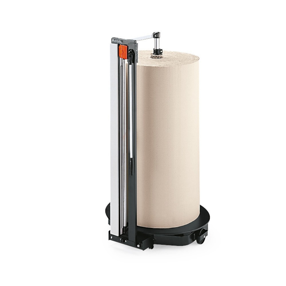 Illustration du produit: Rocholz support de découpe vertical pour rouleaux lourds, poids maximal du rouleau 200 kg, diamètre maximal du rouleau 700 mm, largeur de coupe 1250 mm