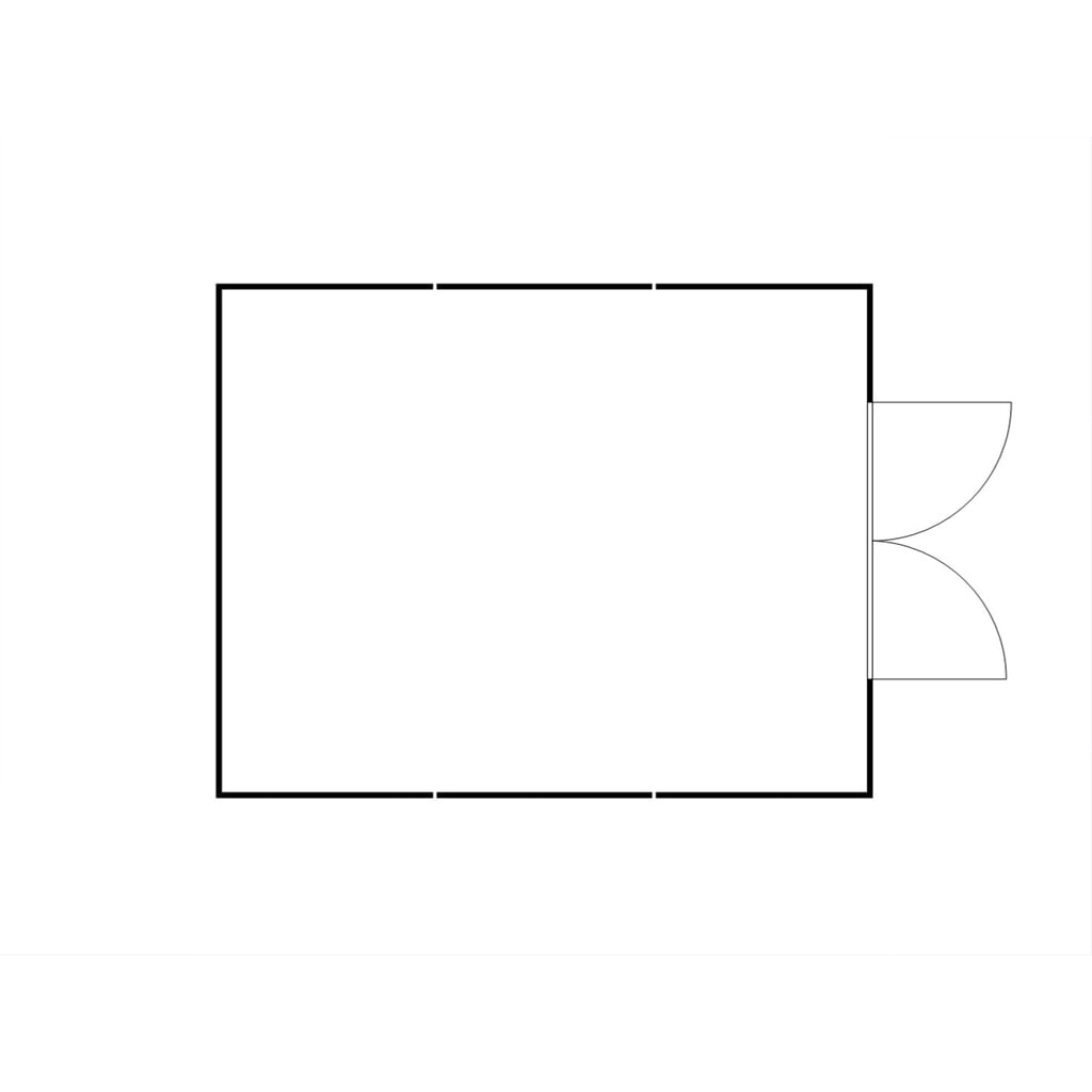 Combinaison de conteneur de matériaux FLADAFI®, démontée, 32 m², sans étagère, haut. x larg. x prof. 2 115 x 5 080 x 6 520 mm, porte à doubles battants, au centre de la face avant N° de l'image du produit 2 : Combinaison de conteneur de matériaux FLADAFI®, démontée, 32 m², sans étagère, haut. x larg. x prof. 2 115 x 5 080 x 6 520 mm, porte à doubles battants, au centre de la face avant