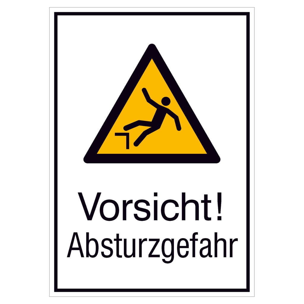Illustration du produit: SafetyMarking® « Attention ! Risque de chute », H x l 185 x 131 mm, film