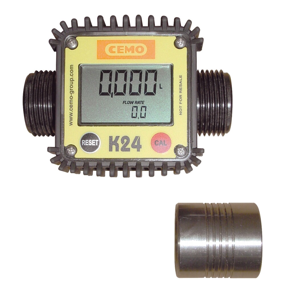 Débitmètre numérique pour cuves UNI et MULTI CEMO, plage de mesure 10 à 120 l/min Illustration du produit: Débitmètre numérique pour cuves UNI et MULTI CEMO, plage de mesure 10 à 120 l/min