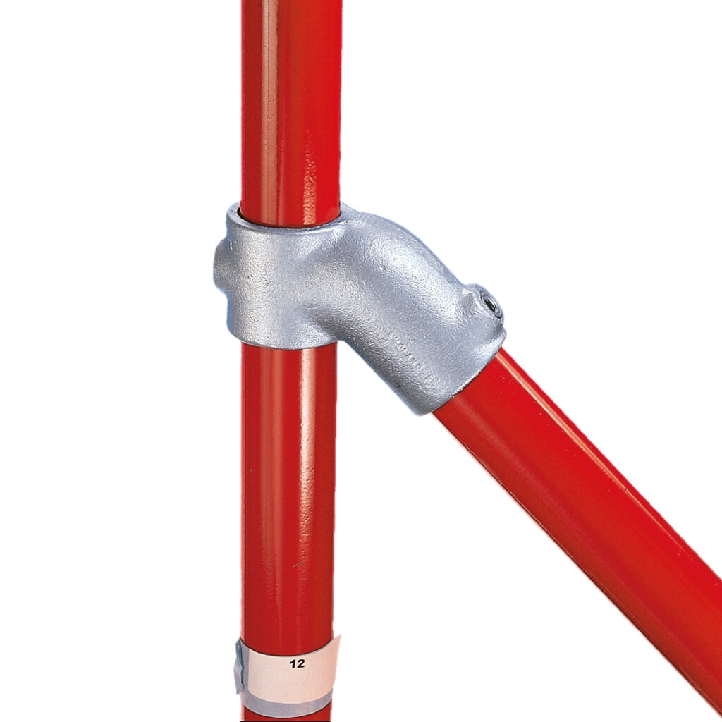 Raccord à 45°, 1 passage, 1 sortie, Ø extérieur du tube 26,9 mm Illustration du produit: Raccord à 45°, 1 passage, 1 sortie, Ø extérieur du tube 26,9 mm