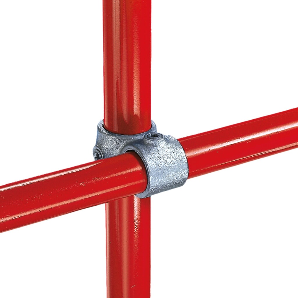 Raccord en croix avec 2 passages, Ø extérieur du tube 26,9 mm Illustration du produit: Raccord en croix avec 2 passages, Ø extérieur du tube 26,9 mm