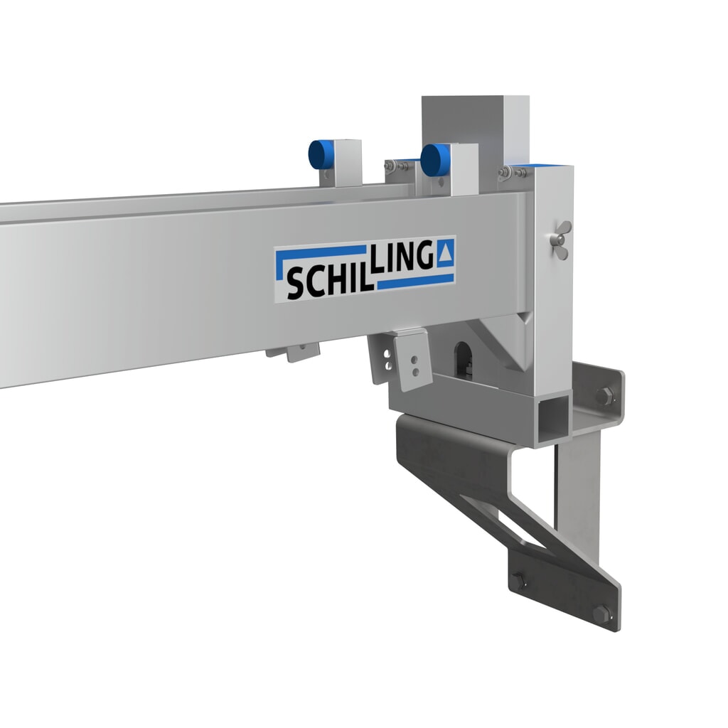 Illustration du produit: Console murale pour grue portique SCHILLING en aluminium avec double traverse