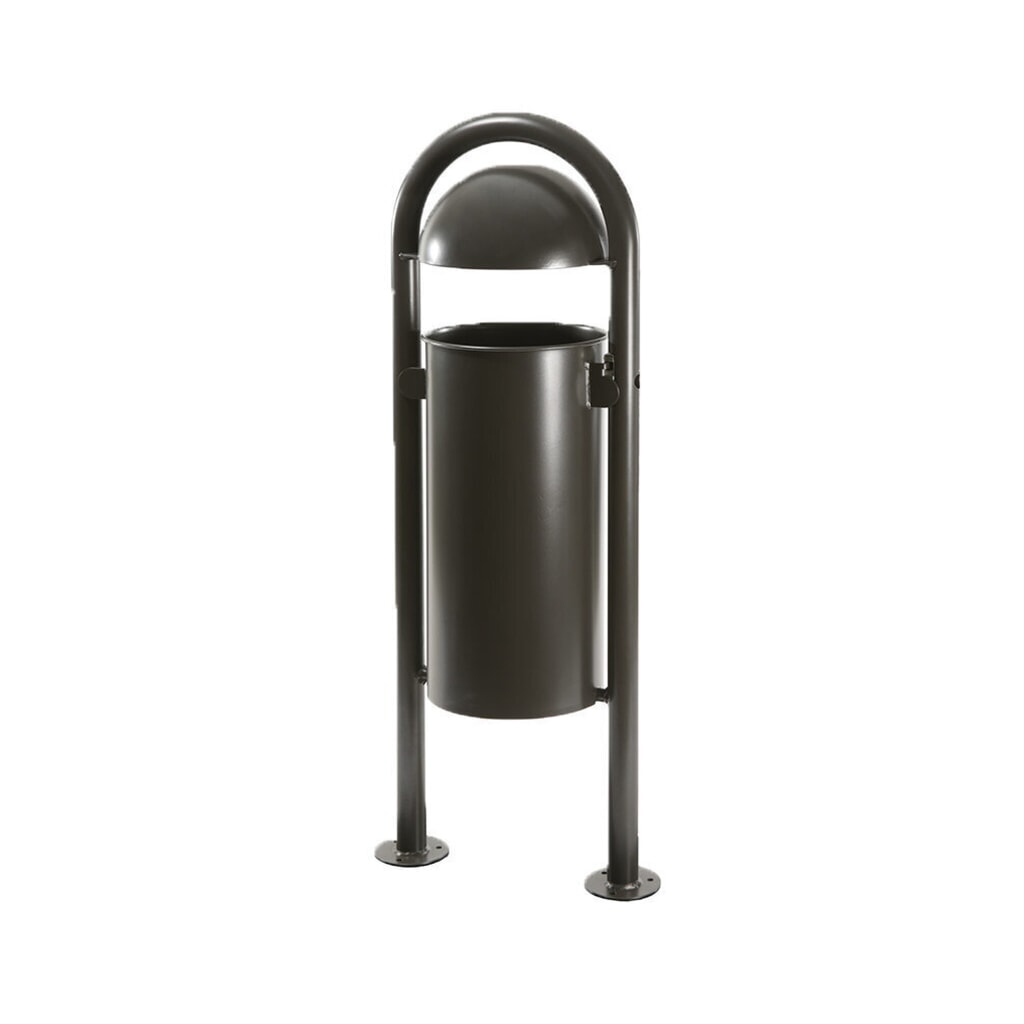 Illustration du produit: Conteneur à déchets RENNER avec capot hémisphérique modèle 7029, 40 litres, non perforée, galvanisée à chaud