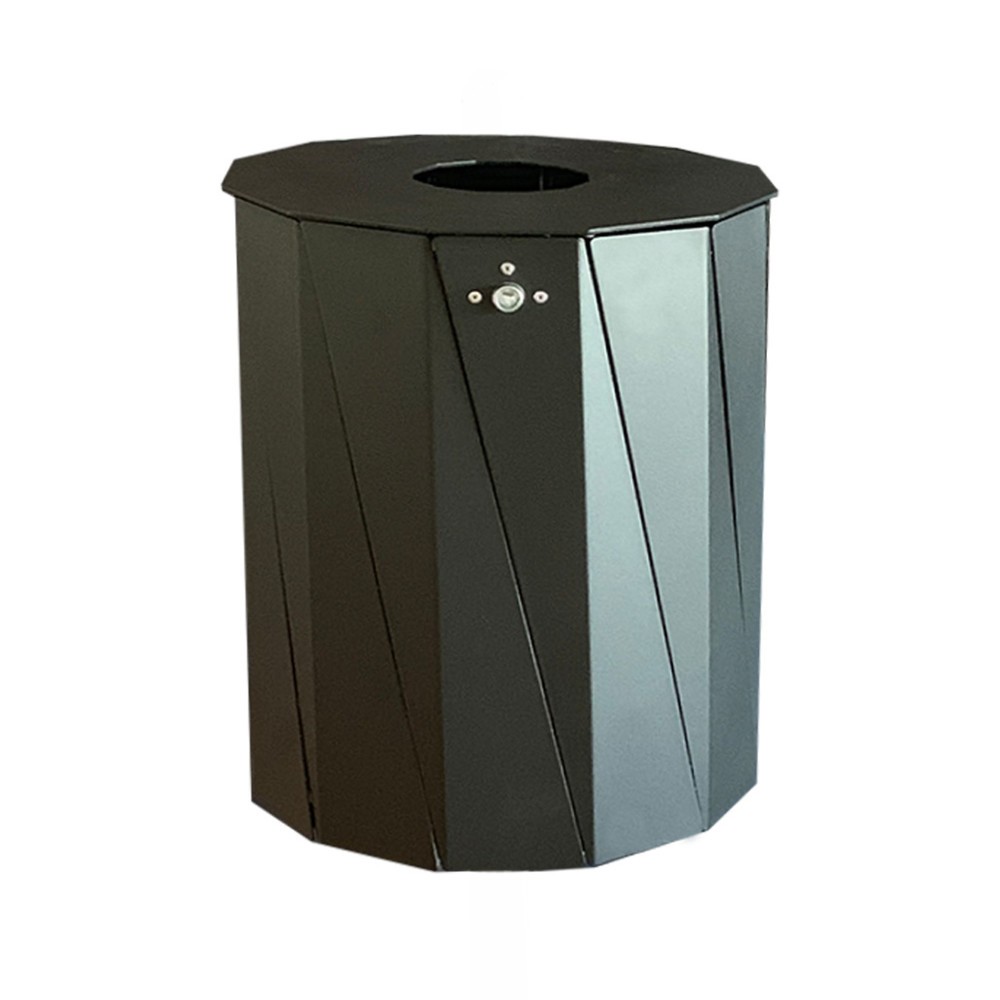 Illustration du produit: Conteneur à déchets RENNER, modèle 7007-20, 50 litres, anthracite/fer micacé