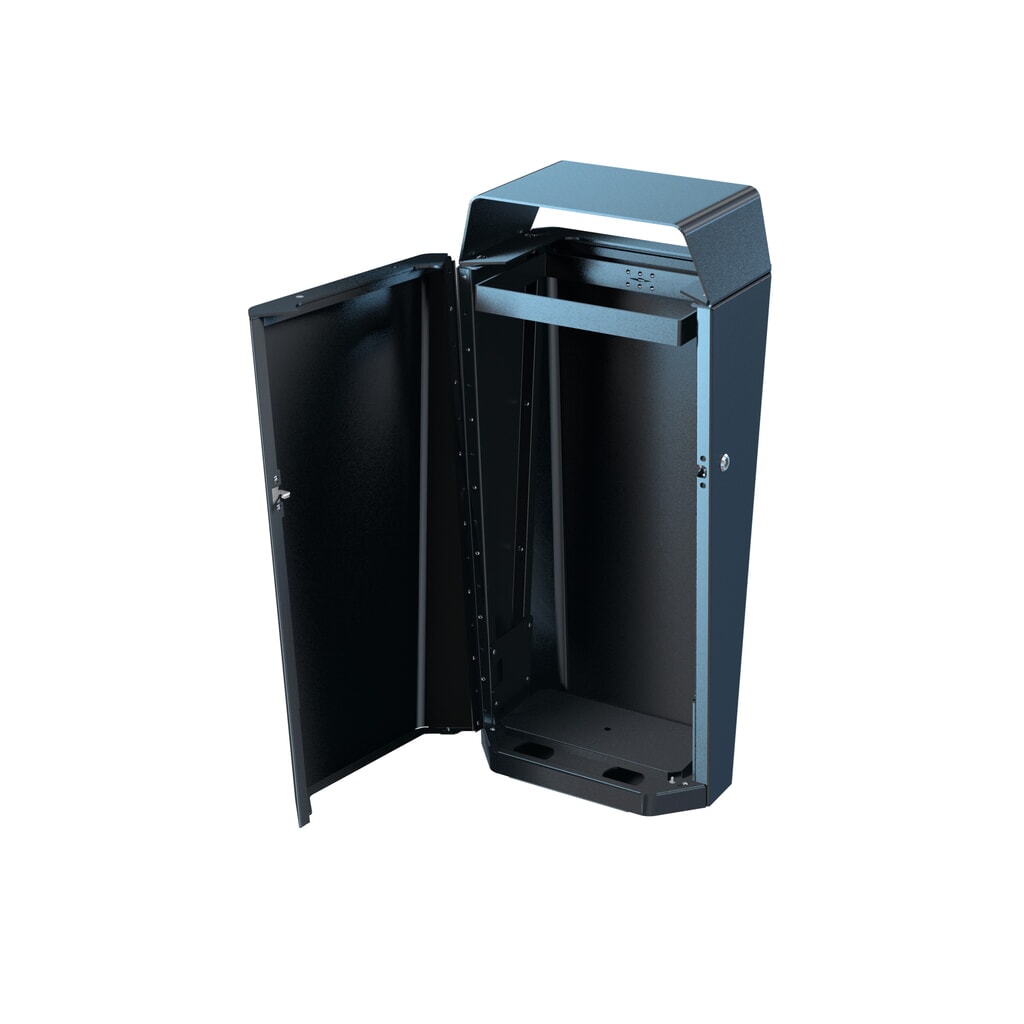 N° de l'image du produit 2 : Conteneur à déchets RK de RENNER, 70 litres, support de sacs poubelle, anthracite/fer micacé