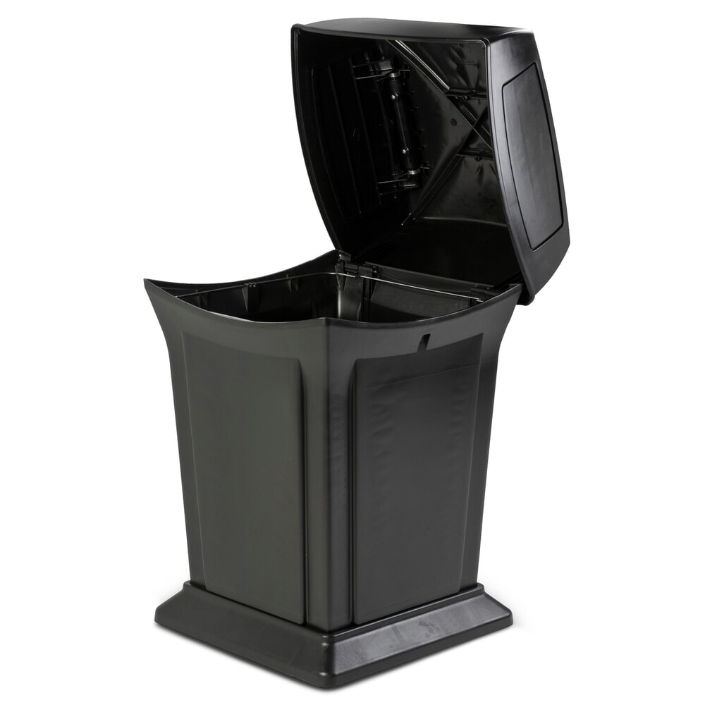N° de l'image du produit 2 : Conteneur à déchets Rubbermaid Ranger®, 4 orifices d’insertion, 170,3 l, noir